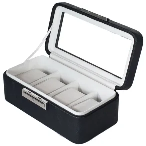 SKRIN FOR 4 UR SORT/HVIT (33349)-VINDU I LOKKET