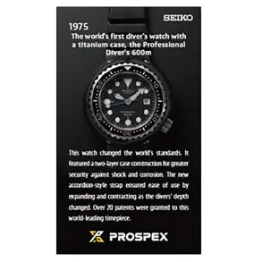 PROSPEX HISTORICAL PLAQUE (1975)