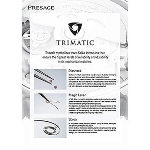 SEIKO PRESAGE SHOWCARD A5