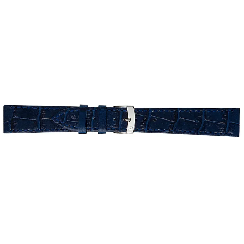 KAJMAN ALLIGATOR CALF BLU