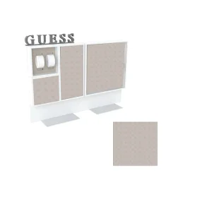 GUESS FW25 - SMALL SQ. BKGRND - 140.8X146.6MM
