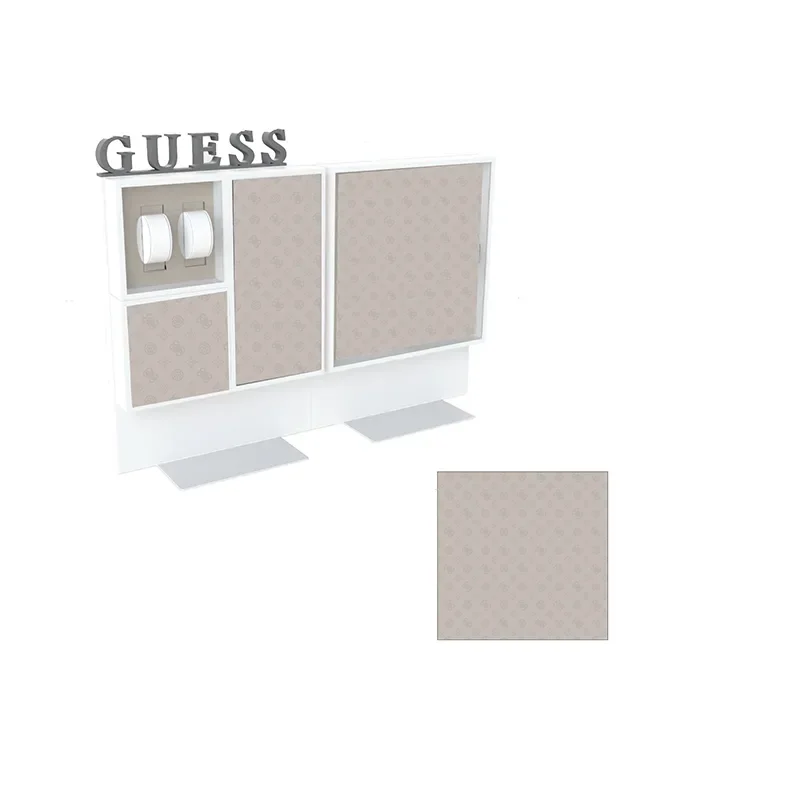 GUESS FW25 - SMALL SQ. BKGRND - 140.8X146.6MM