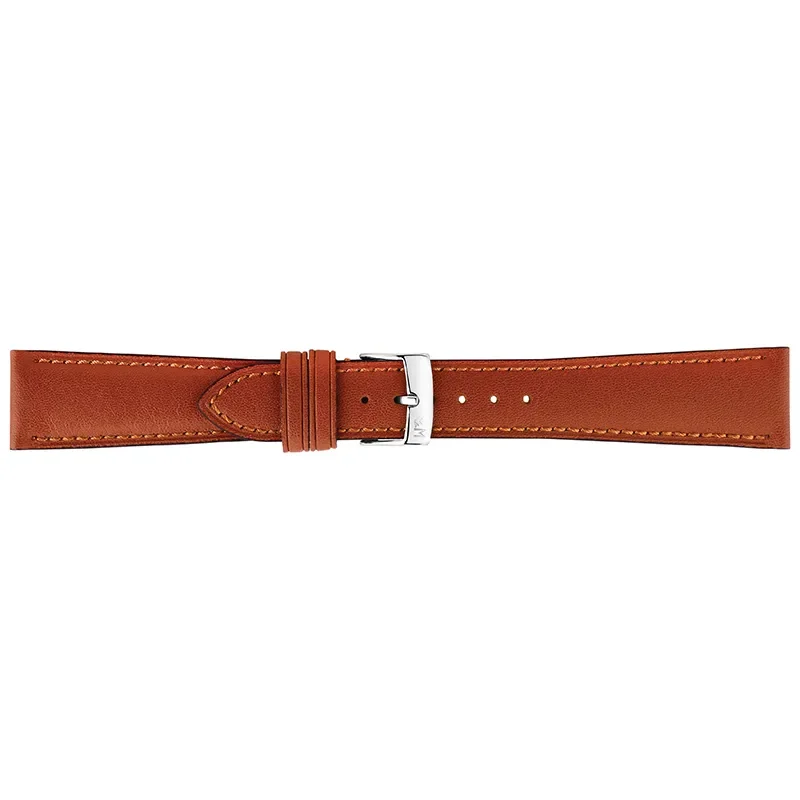 LEAF COATED LEATHER LIGHT BROWN