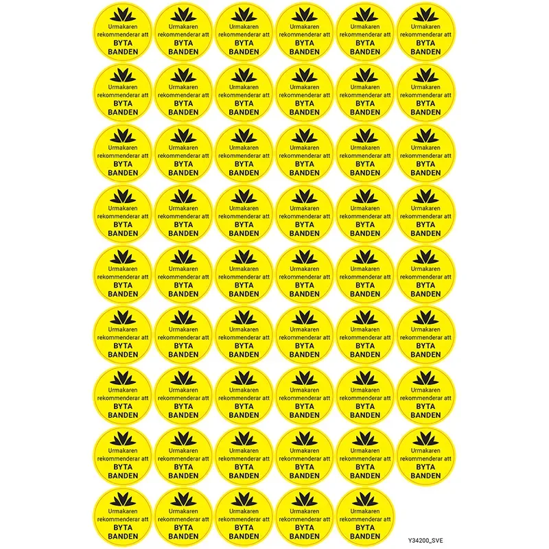 URMAKAREN REKOMANDERAR ATT BYTA BANDEN