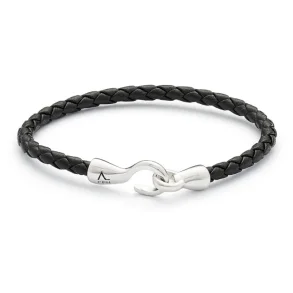 AL SINGLE BOLO LEATHER BLACK BRACELET L00070